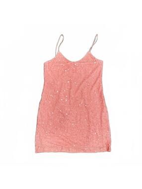 NWT WAYF Light Pink Sequin Sleeveless Strap Bodycon Short Mini Dress Size Medium